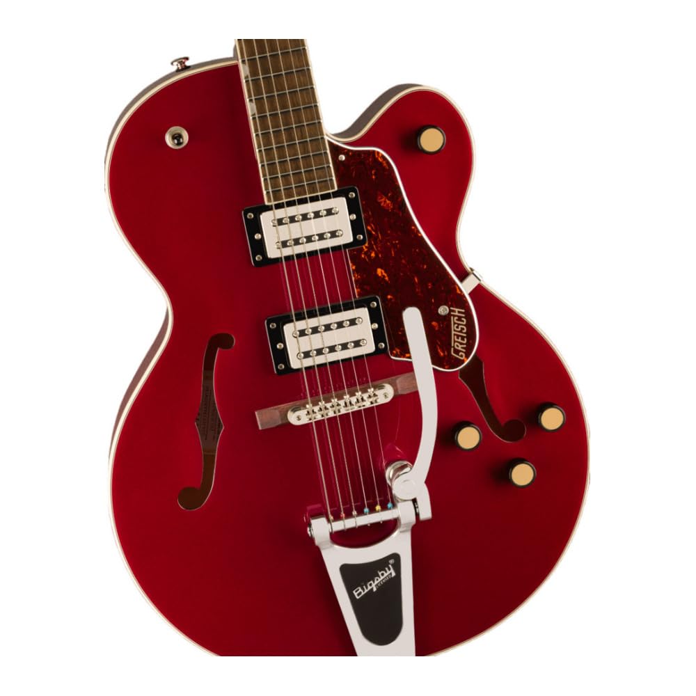 Gretsch G2420T Streamliner 6-String Right-Handed Electric Guitar with Bigsby Tailpiece Arched Maple Hollow Body, All-New BroadTr